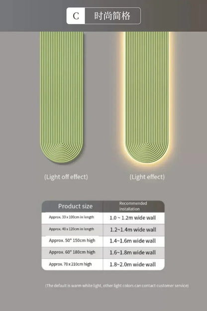 Modern LED Line Wall Light