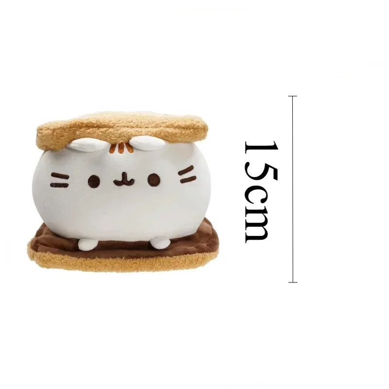 Pusheen Kawaii Plush Toy Donut Unicorn Room Decoration Anime Potato Chip Ice Cream Pizza Cake Cat Stuffed Animal Dolls Gift