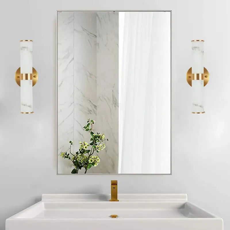 Elegant Resin Wall Sconces,Vertical Light Fixtures Set of Two