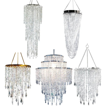 Crystal Chandelier Lamp Shade Acrylic Ceiling Light