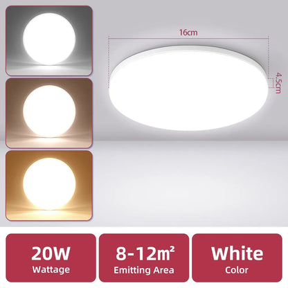 Ultra-Thin LED Ceiling Lamp – Waterproof