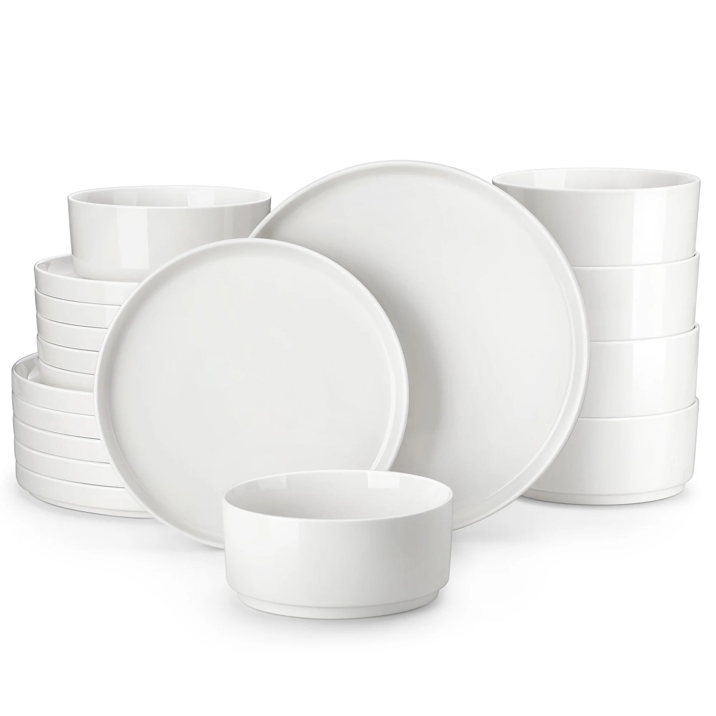 MALACASA Ceramic Plate Set