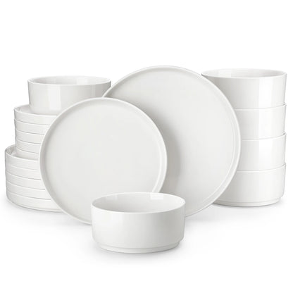 MALACASA Ceramic Plate Set
