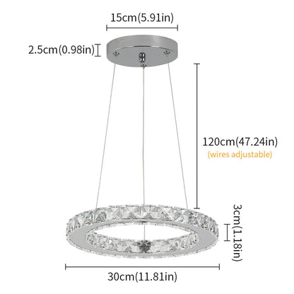 Modern LED Ring Chandelier
