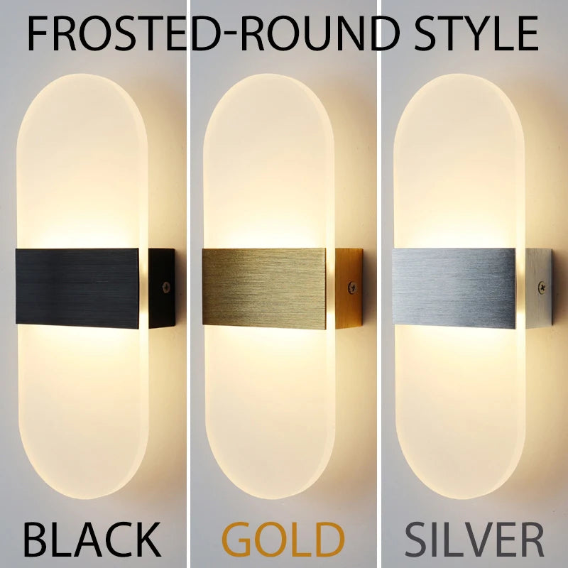 Modern Acrylic LED Wall Light 6W