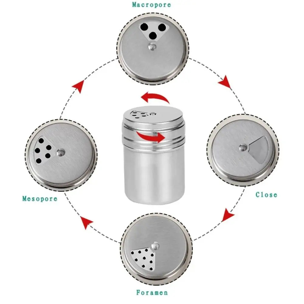 Multi-purpose Seasoning Jar Salt Sugar Bottle Rotating