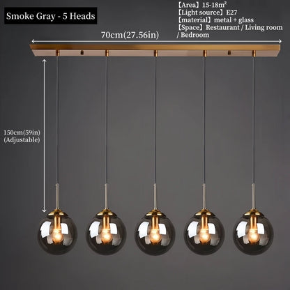 Luxury Glass Pendant Light for Home