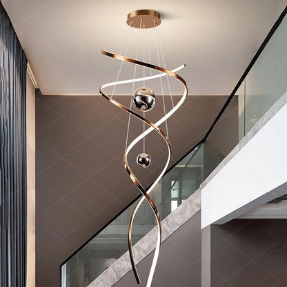 Modern LED Pendant Chandelier for Living Room & Staircase