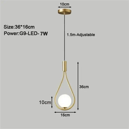 Black Copper Hanging Ceiling Light