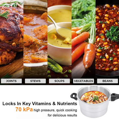 Aluminum Alloy Pressure Cooker with Steamed Layer Small Pressure