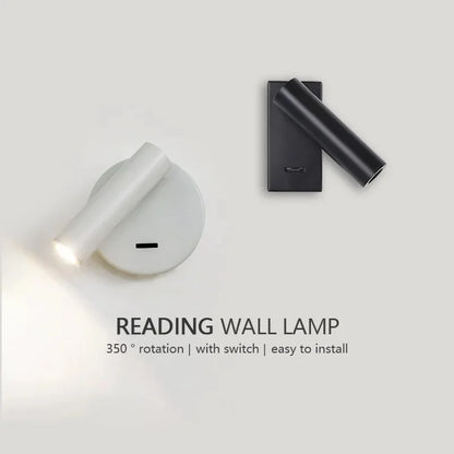 Adjustable LED Reading Wall Light – Modern Bedside Lamp