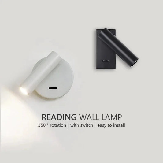 Adjustable LED Reading Wall Light – Modern Bedside Lamp