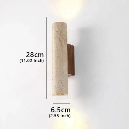Wabi-Sabi Yellow Marble LED Wall Sconce