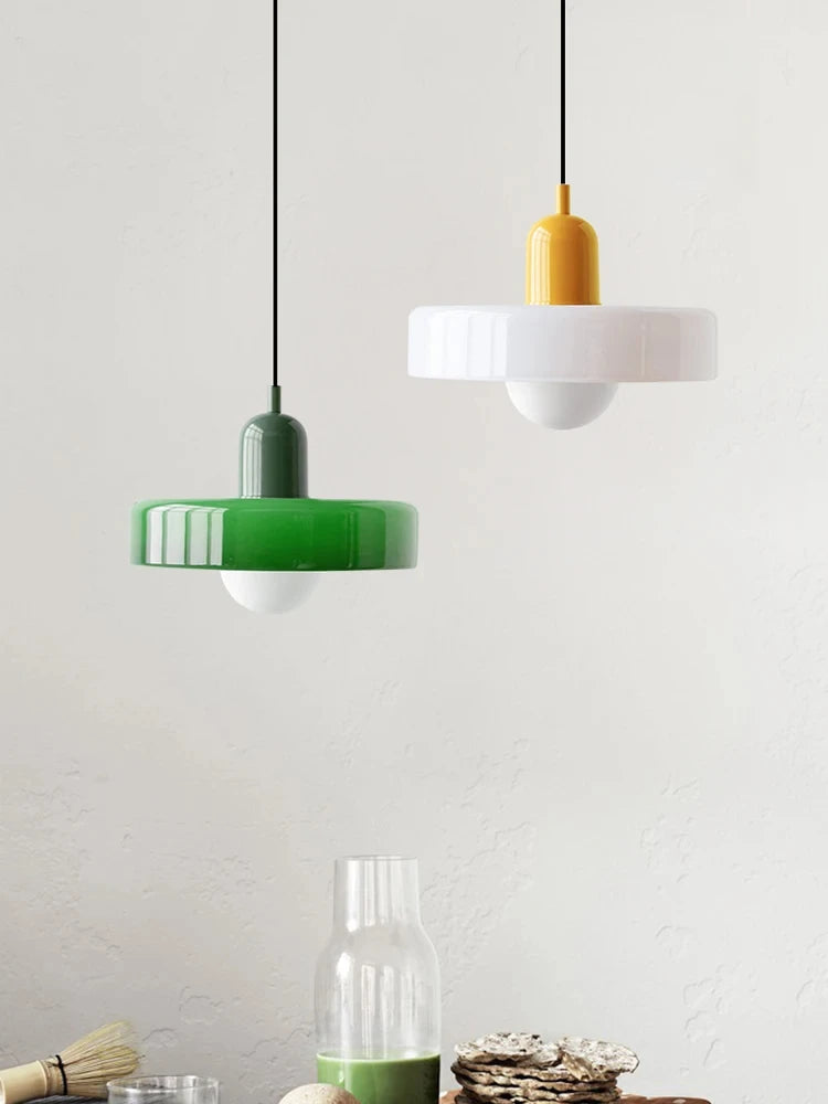 Modern Bauhaus Glass Pendant Light