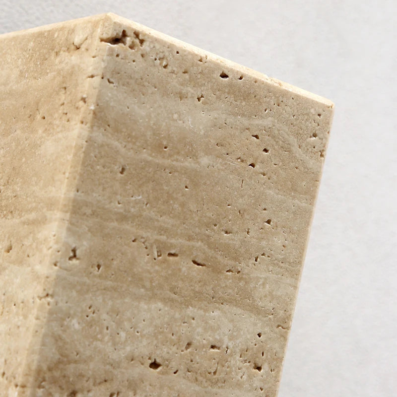 Wabi-Sabi Travertine Stone Wall Sconce