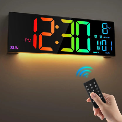 16.2" LED Digital Wall Clock with Remote