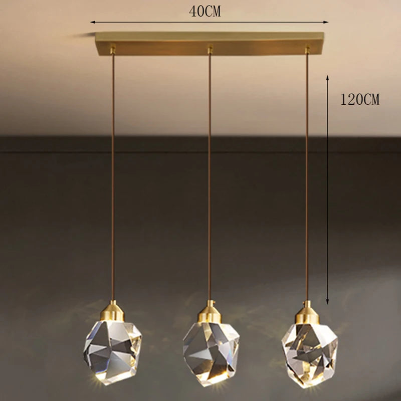 Modern Crystal Staircase LED Chandelier