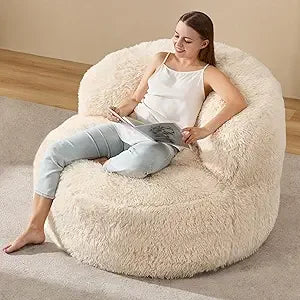 Large Adult Bean Bag Chair with Foam Filling