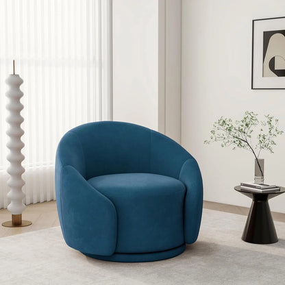 Small Swivel Barrel Accent Chair – No Assembly