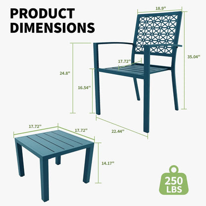 3-Piece Outdoor Patio Bistro Set