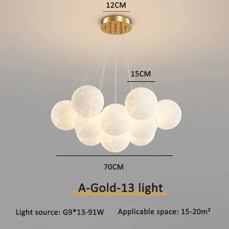 Cream Ball LED Pendant Light