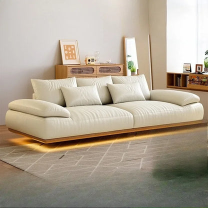 White Lazy Sofa – Mid Century Designer Style