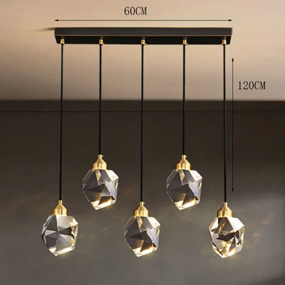 Modern Crystal Staircase LED Chandelier