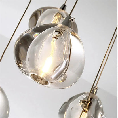 Crystal Water Drop LED Pendant Chandelier