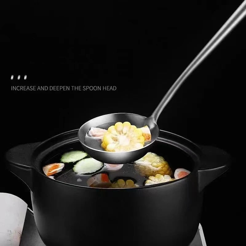 Stainless Steel Wok Spatula & Ladle Set