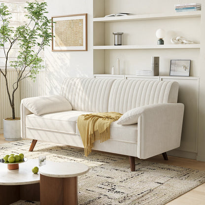 Chenille Loveseat Sofa for Small Spaces
