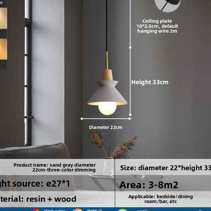 Modern Wooden LED Pendant Lamp