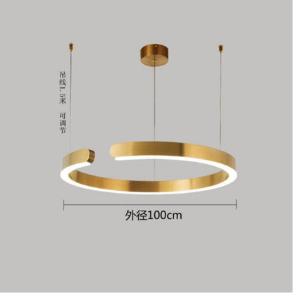 Fashion Bedroom Golden Stainless Steel Light Fixture