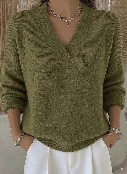 Women’s V-Neck Knitted Sweater