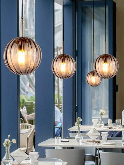 Nordic Stained Glass Pendant Light