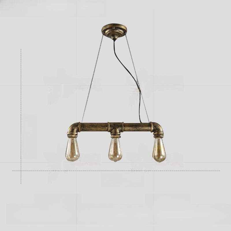 Adjustable Industrial Multi-Head LED Chandelier
