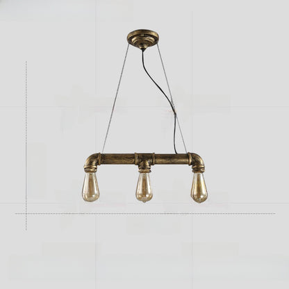 Adjustable Industrial Multi-Head LED Chandelier