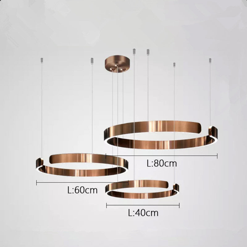 Fashion Bedroom Golden Stainless Steel Light Fixture