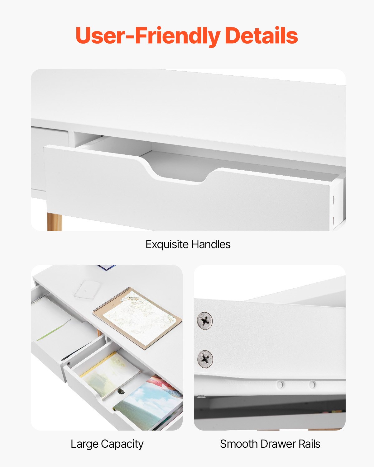 Kids Study Desk with Drawers