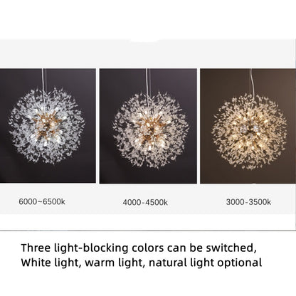 Modern Dandelion Crystal Lighting Fixture
