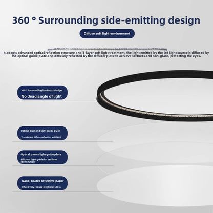 Ultra-Thin Smart Ceiling Lamp with Dimmable Lighting