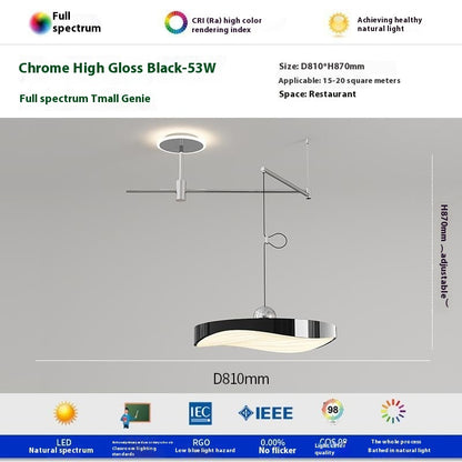 Flying Saucer Rocker Arm Chandelier