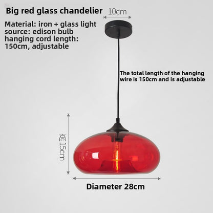 Nordic Stained Glass Pendant Light