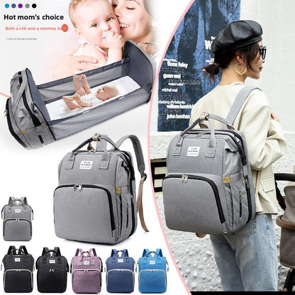 Multifunctional Folding Mummy Baby Carrier Bag