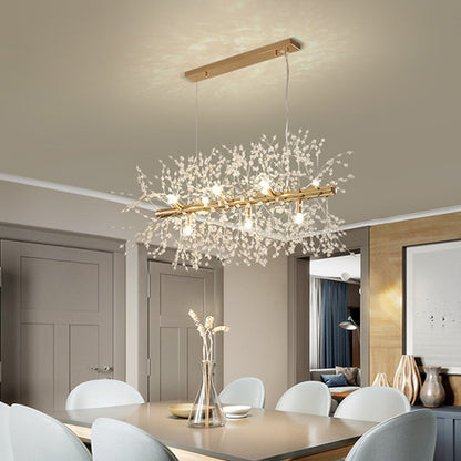 Modern Dandelion Crystal Lighting Fixture