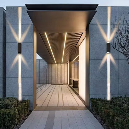 Double-Head Outdoor Wall Lamp