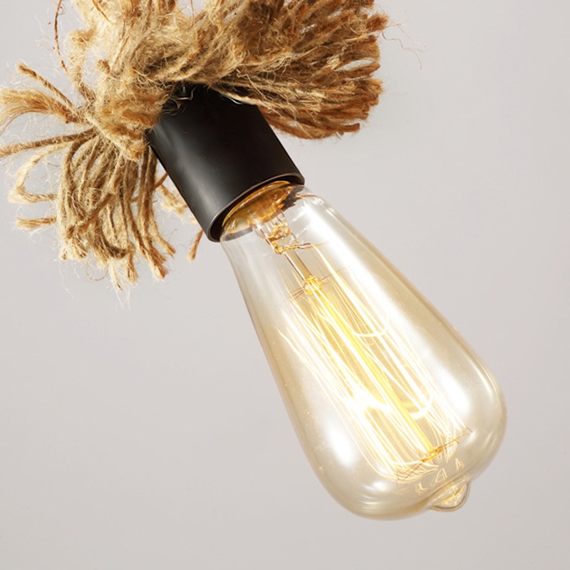 Hemp Rope Vintage Chandelier