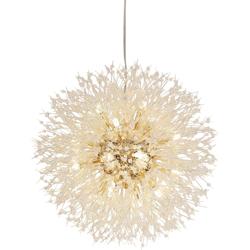 Modern Dandelion Crystal Lighting Fixture