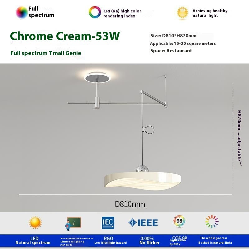 Flying Saucer Rocker Arm Chandelier