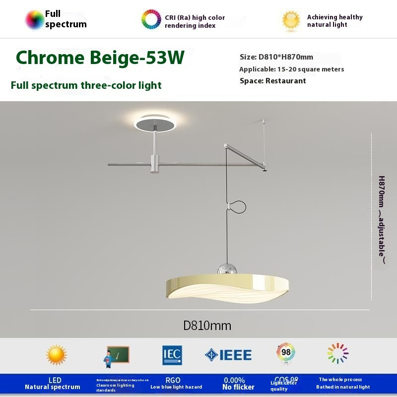 Flying Saucer Rocker Arm Chandelier