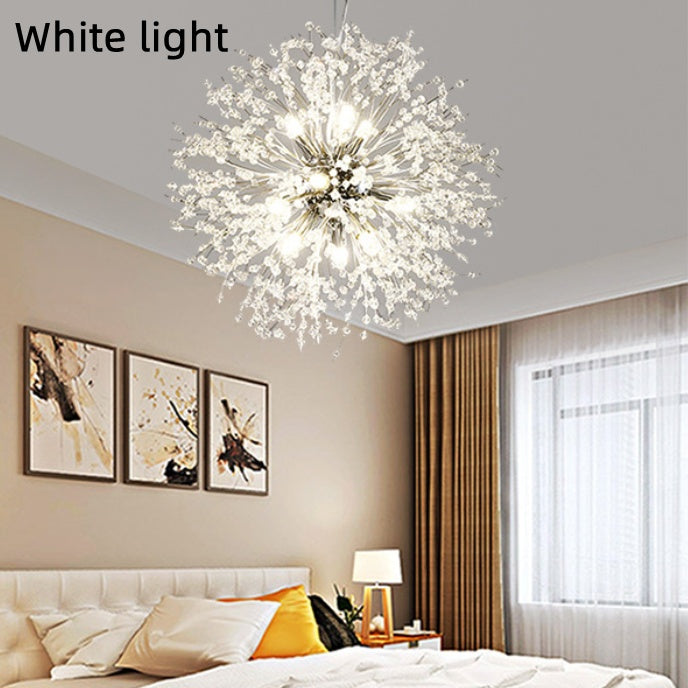 Modern Dandelion Crystal Lighting Fixture